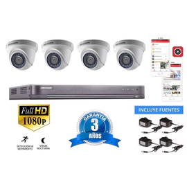 Kit Turbo 7208hqhi + 4 56d0t p fuentes