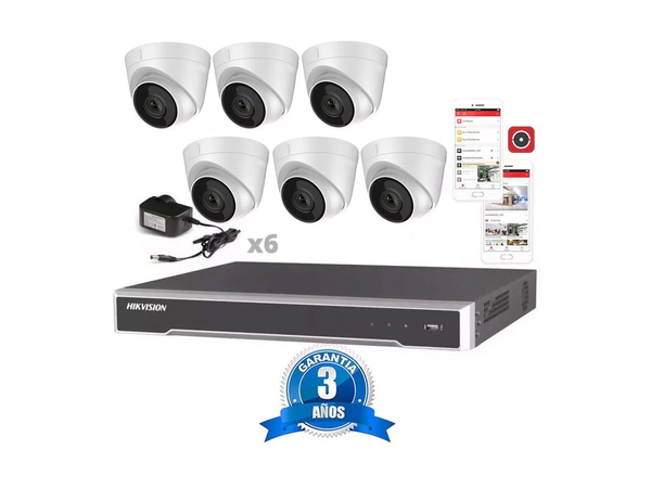 Kit Ip 7616 + 6 1323 + Fuentes