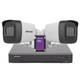 Kit DVR - Hikvision - 7216HGHI + 2 Cámaras Full HD 16D0T + SSD 1TB + Fichas