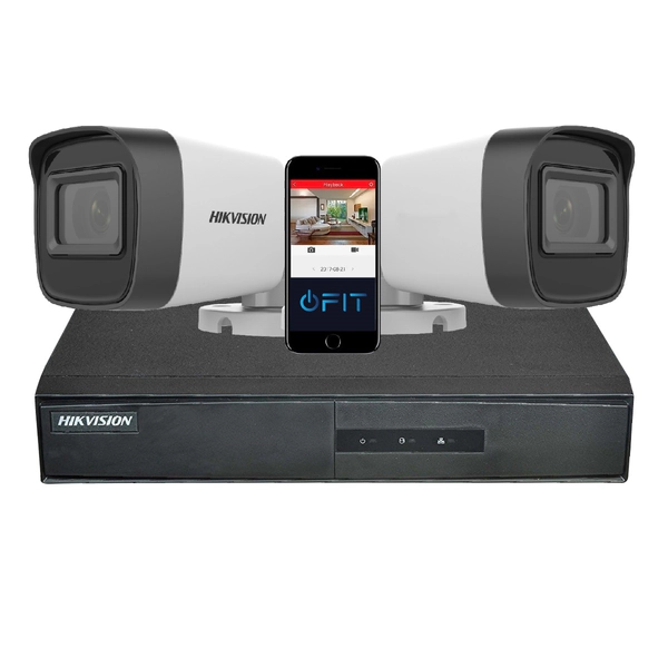 Kit Hikvision Dvr 16 Ch Full 1080 + 2 Bullet