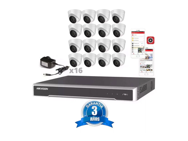 Kit Ip 7616 + 16 1323 + Fuentes