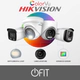 Kit DVR 8CH - Hikvision - 8 Cámaras Bullet Colorvu 1080p + Ficha + Disco