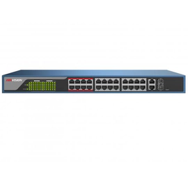 Switch PoE Administrable - DS-3E1326P-EI - Hikvision - 24+2 Puertos - 370W
