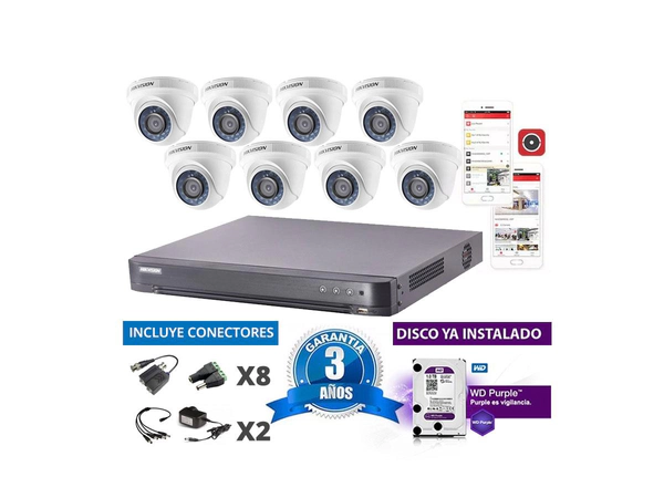 Kit Turbo 7208hqhi + 8 56d0t + Disco + Conectores