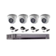 Kit DVR - Hikvision - 16 Canales Full HD 1080p - 4 Cámaras Domo