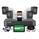KIT HIKVISION DVR 8CH + 4 bullet + Disco 240SSD + CABLE