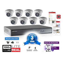 Kit Turbo 7216hghi + 8 56d0t Conect + Disco1tb