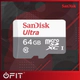 Memoria MicroSD - SanDisk - Ultra - 64GB - SDSQUNS-064G-GN3MA