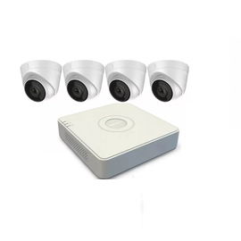 Kit IP NVR 7108 + 4 Cámaras 1323 + Fuente + Disco - Hikvision