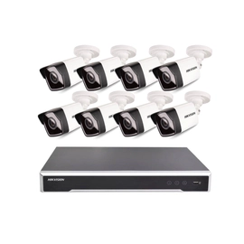 Kit IP NVR 7616 + 8 Cámaras 1023 Full PoE - Hikvision