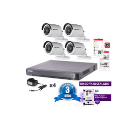 Kit Turbo 7216hqhi + 4 16d0t + Disco + Fuentes