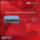 Switch PoE - DS-3E1105P-EI - Hikvision - 4+1 Puertos - 10/100 Mbps