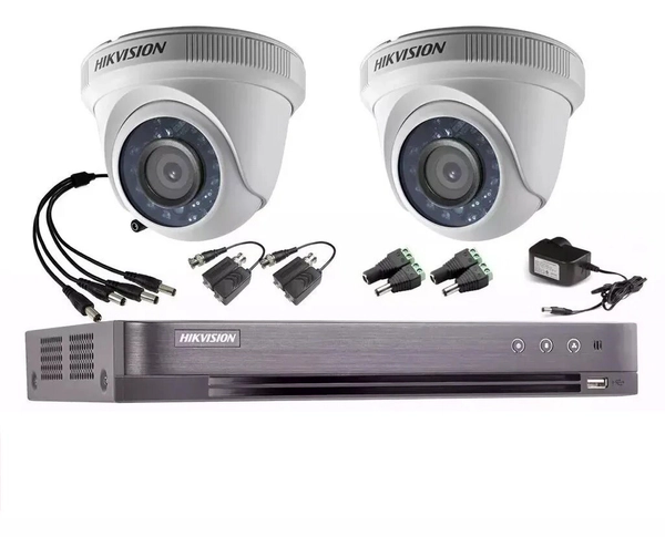 Kit Hikvision Dvr 7216 Full 1080 + 2 Domos