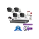 Kit NVR Hikvision IP 7616 con 4 Cámaras 1023, Fuente y Disco Duro