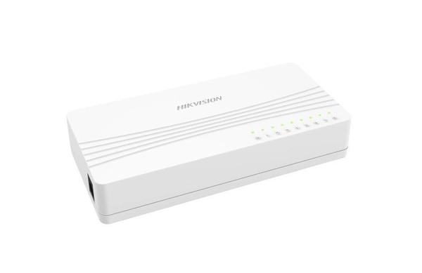 Switch Fast Ethernet - DS-3E0108D-E - Hikvision - 8 Puertos - 10/100 Mbps