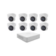 Kit Ip 7108 + 8 1323 Full Poe