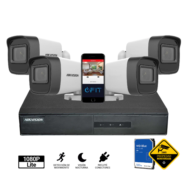 Kit 7208hg + 4 16c0t + Cone + 1tb Instalado