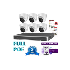 Kit Full Poe Ip 7616 + 6 1323 + Disco