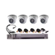 Kit 7216Hqhi + 4 56d0t + cable cctv