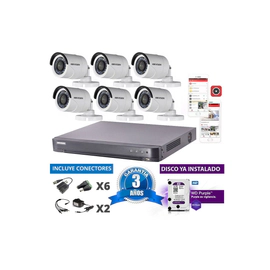 Kit Turbo 7216hqhi + 6 16d0t + Disco + Conectores