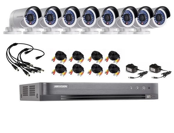 Kit 7216hqhi + 8 16d0t + cctv 20m