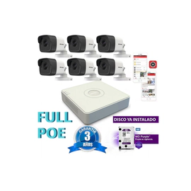 Kit Full Poe Ip 7108 + 6 1023 + Disco