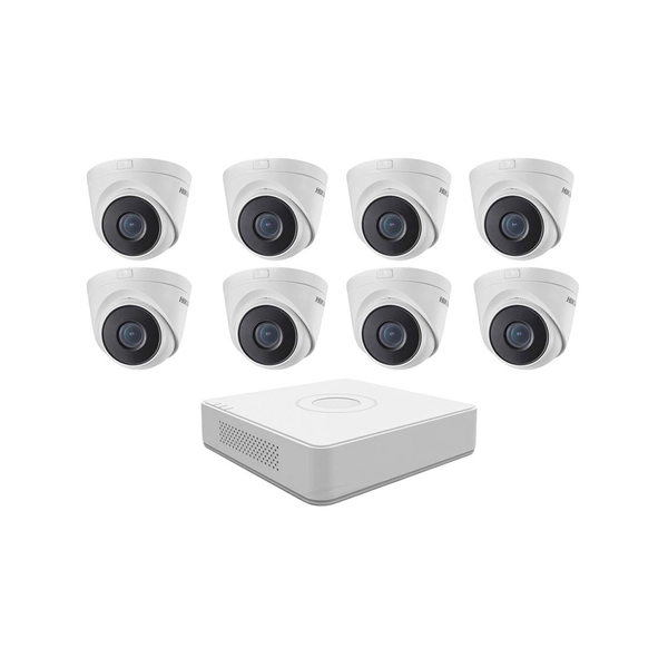 Kit Ip 7108 + 8 1323 Full Poe