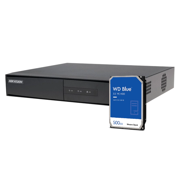 KIT HIKVISION DVR 4CH + Disco 500GB