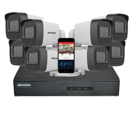 Kit Ip 7616 + 8 1023 + Fuente + Disco