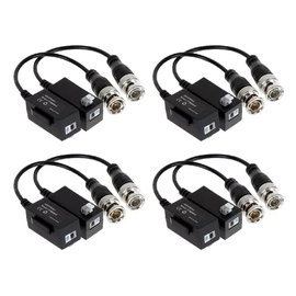 Kit x4 - Par de Balun - CCTV HD Turbo - AHD/CVI/TVI