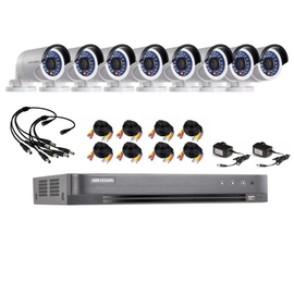 Kit 7216hqhi + 8 16d0t + cctv 20m