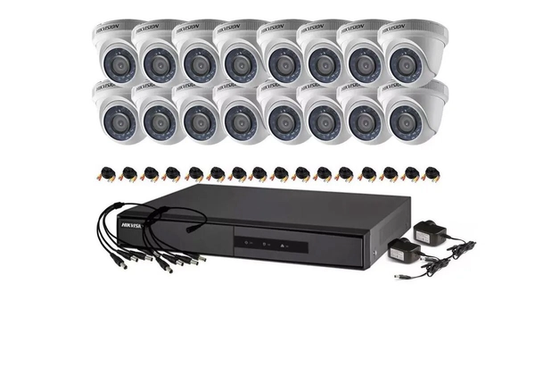 Kit Turbo 7216hghi + 16 56c0t p cable cctv