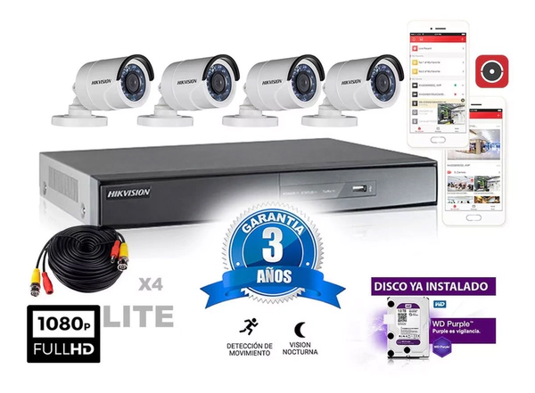 Kit Turbo 7216hghi + 4 16c0t cable20m + Disco