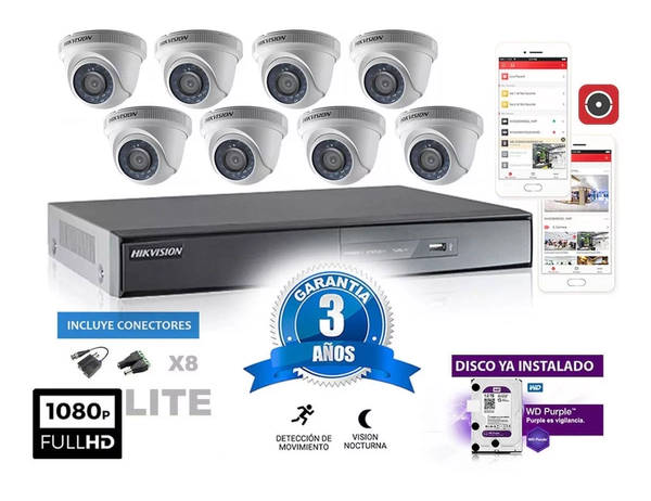 Kit Turbo 7208hghi + 8 56c0t Conectores + Disco