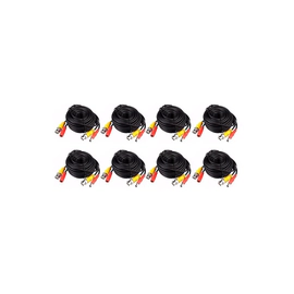 Kit x8 - Cable 20m - CCTV BNC Video + Power Alimentación