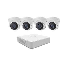 Kit Ip Full Poe Hikvision Nvr 8 Canales + 4 Mini Domo 2mp