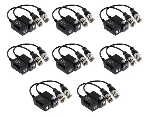 Kit x8 - Par de Balun - CCTV HD Turbo - AHD/CVI/TVI