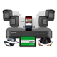 KIT HIKVISION DVR 8CH + 4 bullet + Disco 240SSD + CABLE