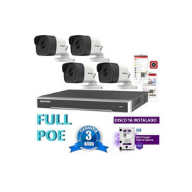 Kit Full Poe Ip 7616 + 4 1023 + Disco