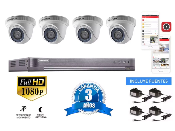 Kit Turbo 7208hqhi + 4 56d0t p fuentes