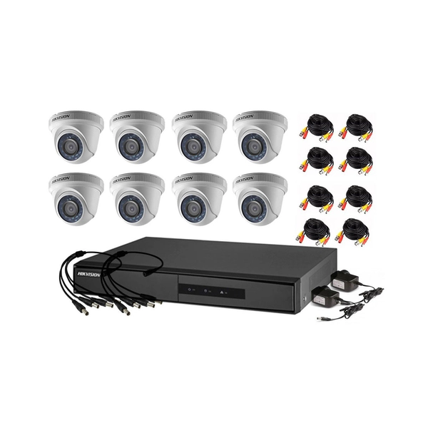 Kit Turbo 7208hghi + 8 56c0t p cable cctv