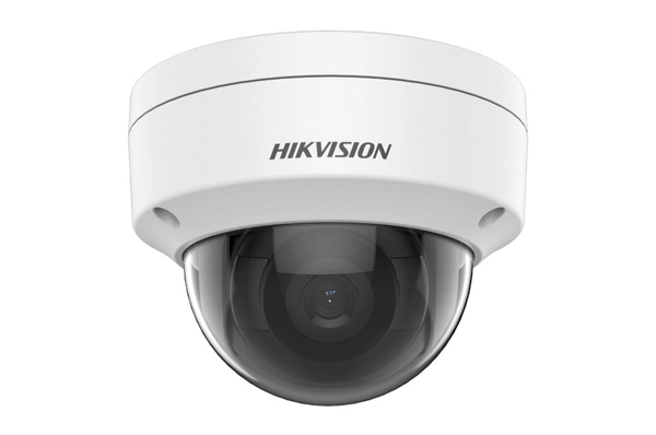 Cámara Mini Domo IP - DS-2CD2123G2-IU - Hikvision - 2MP - Audio - IR - Mic