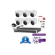 Kit Ip 7616 + 6 1323 + Fuente + Disco
