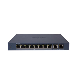 DS-3E1510P-EI/M Switch 8 Puertos PoE Gigabit + 2 Uplink Gigabit.