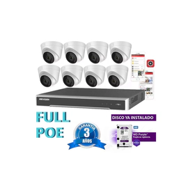 Kit Full Poe Ip 7616 + 8 1323 + Disco
