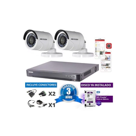 Kit Turbo 7208hqhi + 2 16d0t + Disco + Conectores