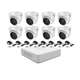 Kit IP NVR 7108 + 8 Cámaras 1323 + Fuentes - Hikvision