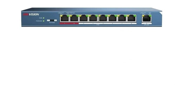 Switch Poe 8 + 1 Puertos DS-3E0109P-E/M (B)