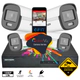 Kit DVR 8CH - Hikvision - 4 Cámaras Bullet Colorvu 1080p + Ficha