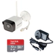 Kit Camara Bullet IP 1021 - Hikvision - WiFi + Fuente 12V 1A + SD 32GB